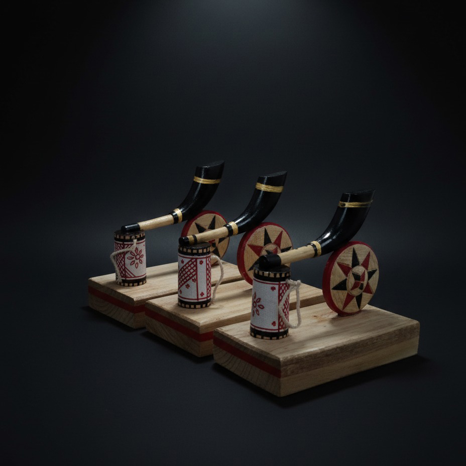 Assamese Wooden Cannon Model