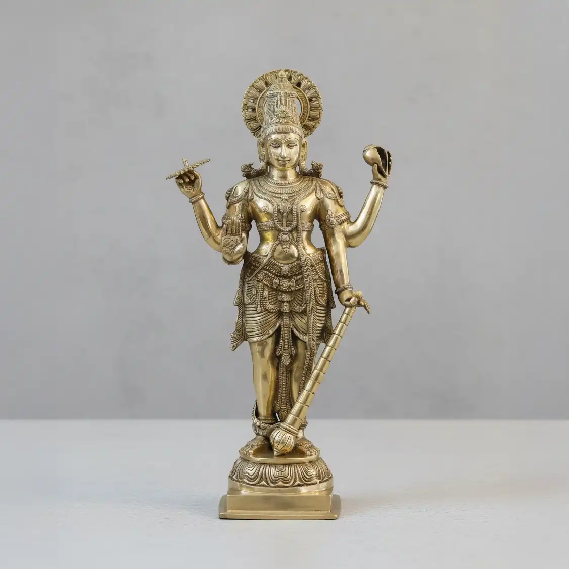 Golden Vishnu Idol